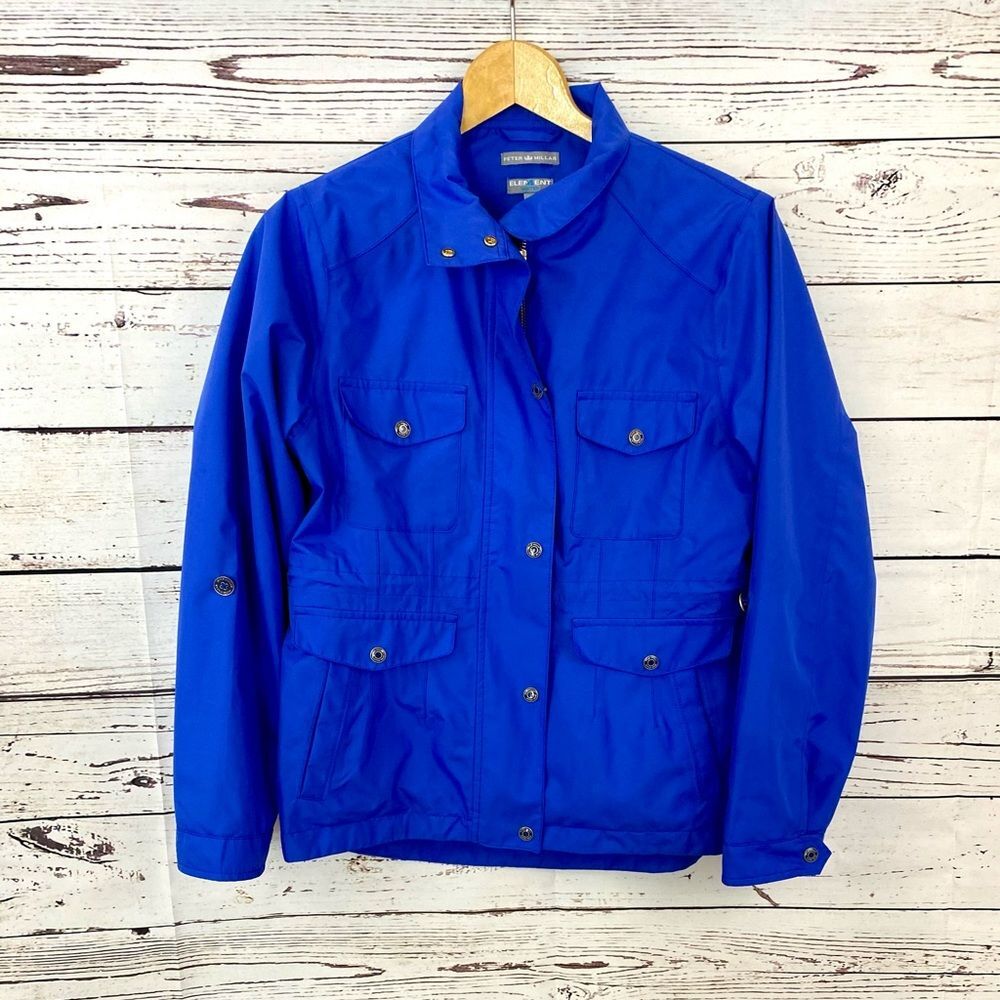 Peter Millar Royal blue Windbreaker Jacket Size S